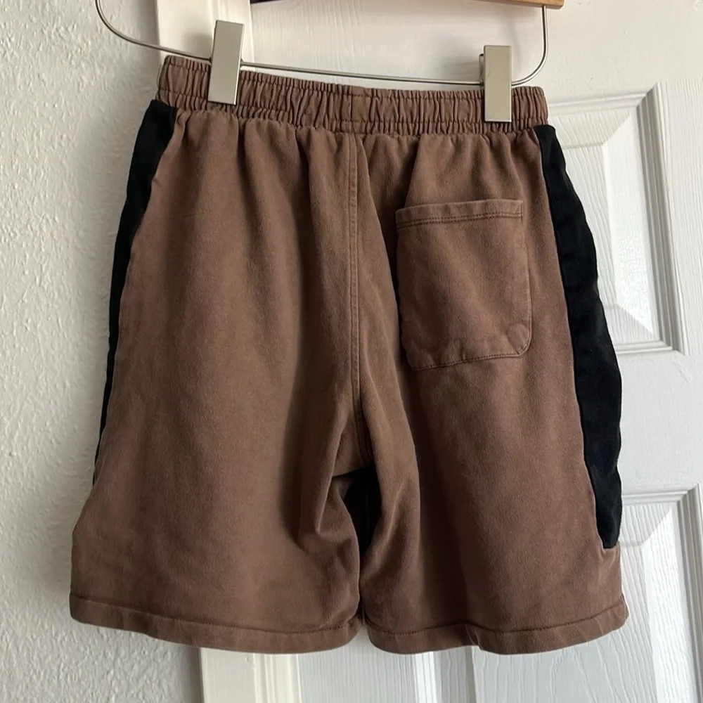Zara 11-12 brown black cotton sweat comfy shorts
